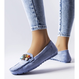 Mocasines azules con plantilla de piel de Bertrand 1