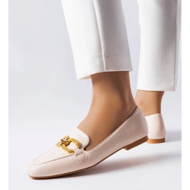 Mocasines beige con hebilla de Rousseau 1