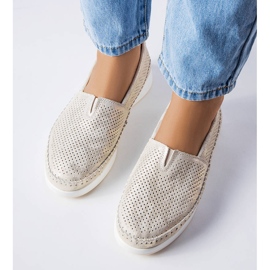 Zapatos Noruega calados dorados 2