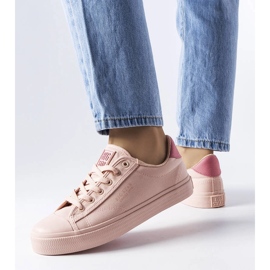 Zapatillas de tejido rosa de Big Star LL274095 1