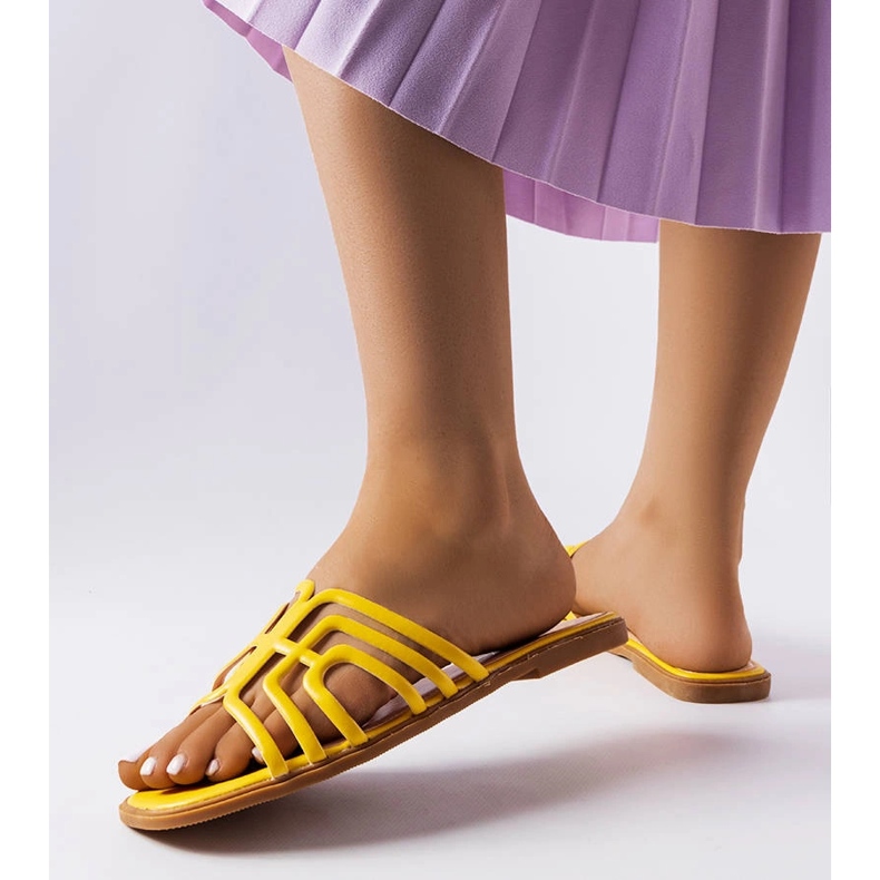 Babuchas Gandy amarillas para mujer amarillo 2