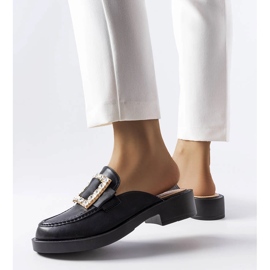 Chanclas negras con puntera integrada de Columbus negro 1 Chanclas negras con puntera integrada de Columbus negro 1