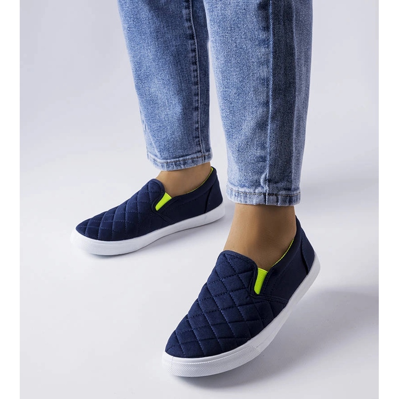 Zapatillas slip-on acolchadas azul marino de Gregory 1 Zapatillas slip-on acolchadas azul marino de Gregory 1