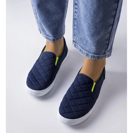 Zapatillas slip-on acolchadas azul marino de Gregory 2