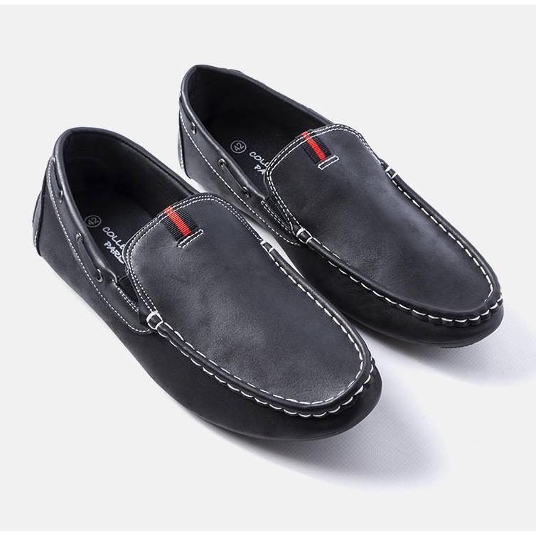 Mocasines negros de hombre de Michaud 1