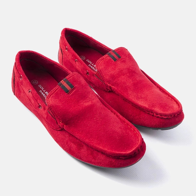 Mocasines hombre Nashville rojo 1