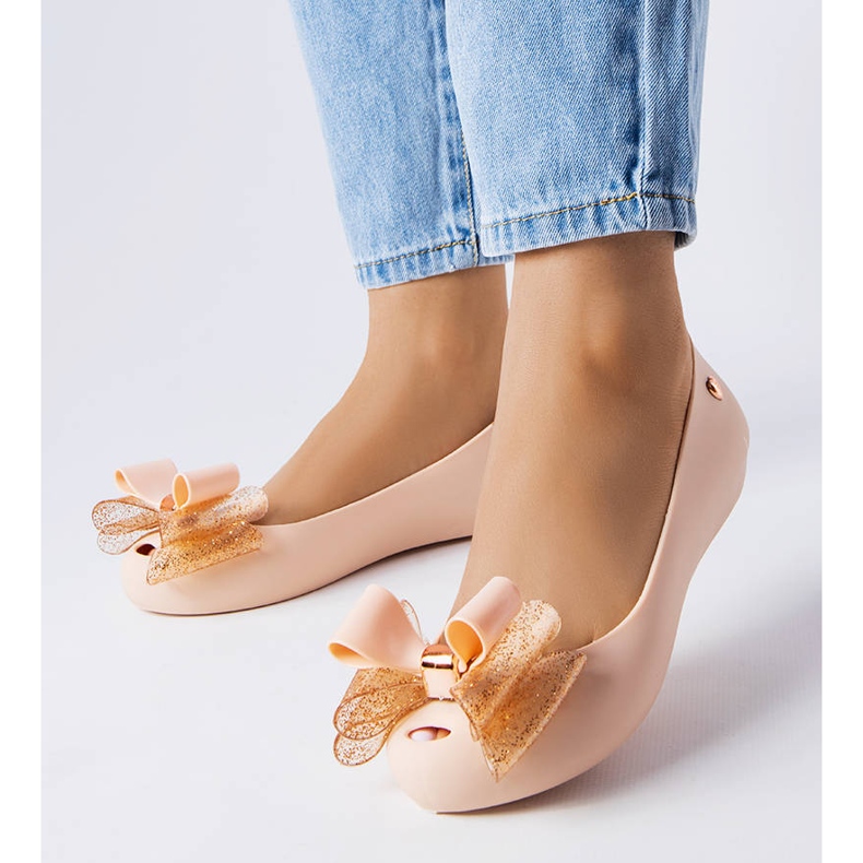 BM Bailarinas beige de Jerome con lazo 1