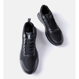Vinceza Deportivas negras de hombre Vincez negro 2
