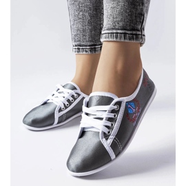Deportivas Woodstock de mujer grises 1 Deportivas Woodstock de mujer grises 1