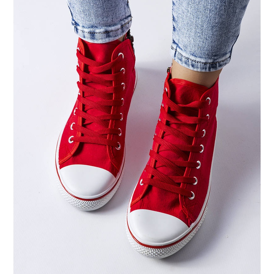 Tenis cognitive botines rojos