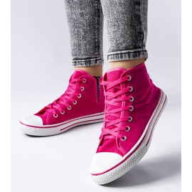 Zapatillas altas rosas de Alaine rosado 2
