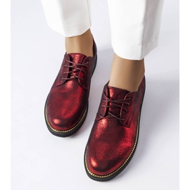 Zapatos brocados con purpurina roja de Cemetery rojo 2
