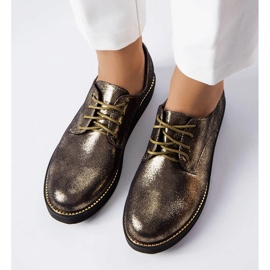 Brogues de brocado de oro de cementerio dorado 2