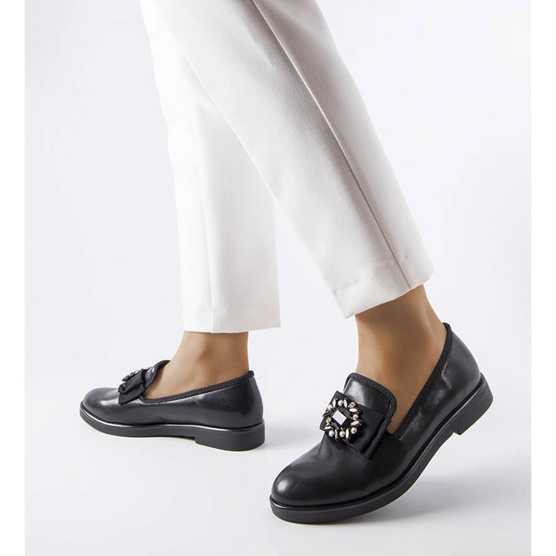 Zapatos brogue negros con la aplicación Béland 1 Zapatos brogue negros con la aplicación Béland 1