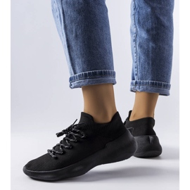 Zapatillas de tela negras de Côté negro 1