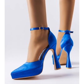 Zapatos de tacón azul de Lowell 2