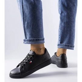 Deportivas Mothé de ecopiel negra negro 1