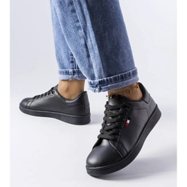 Deportivas Mothé de ecopiel negra negro 2