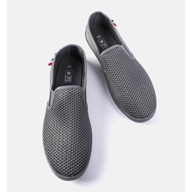 Zapatillas caladas de hombre grises de Garibaldi 2