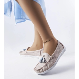 Mocasines Maryville piel rosa rosado 2