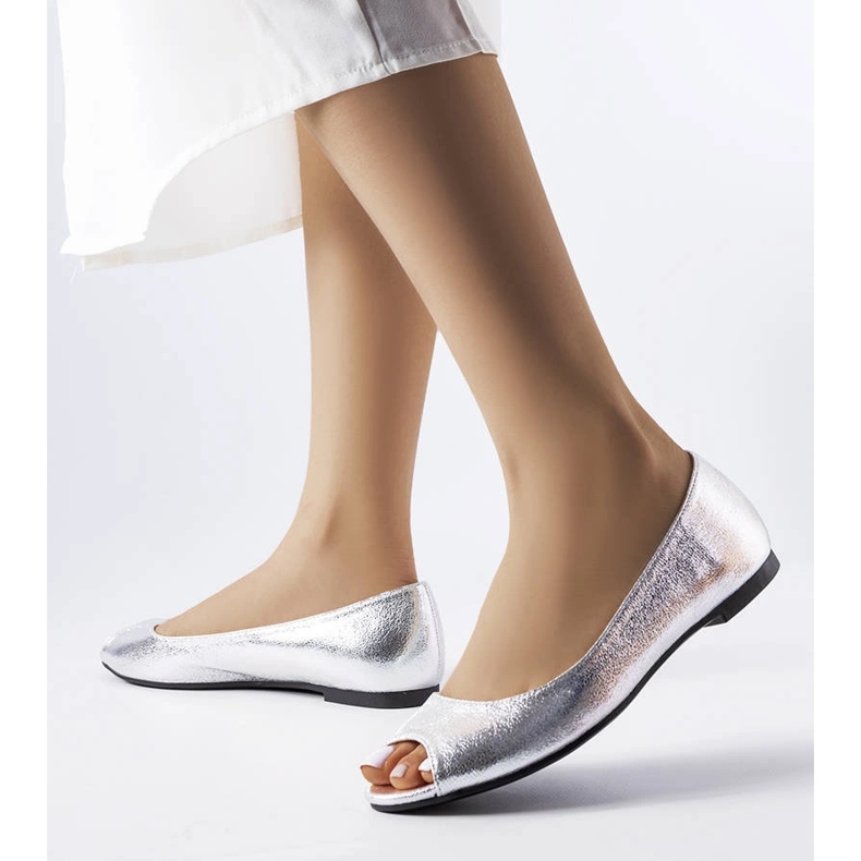 Bailarinas plateadas metalizadas de Trieux plata 1 Bailarinas plateadas metalizadas de Trieux plata 1