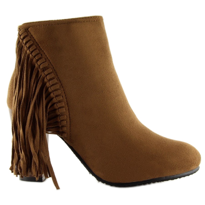 Fringe C138 Camel botas con flecos marrón 1