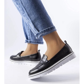 Zapatos brogue perforados negros de Bloomsburg 1