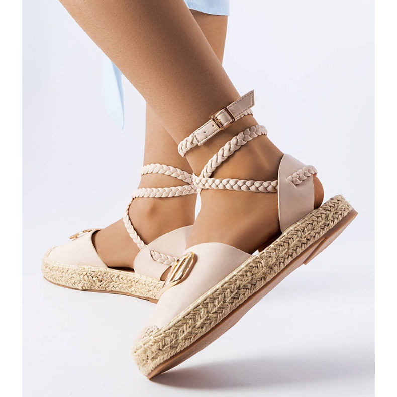 Alpargatas con cordones beige de Parent 1 Alpargatas con cordones beige de Parent 1