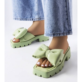 Seastar Babuchas verdes con suela de tractor de Bossé 1