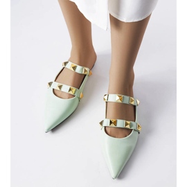 Sandalias verdes con punta en punta de Ruckman 2