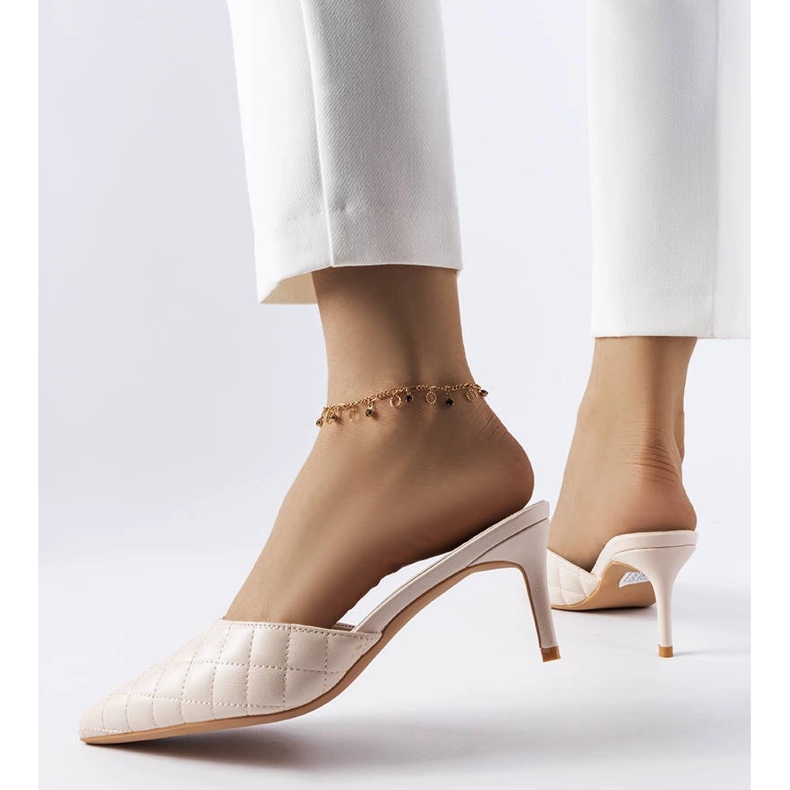 Chanclas acolchadas beige de Lambert 1