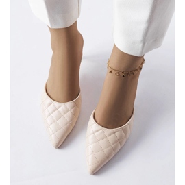 Chanclas acolchadas beige de Lambert 2