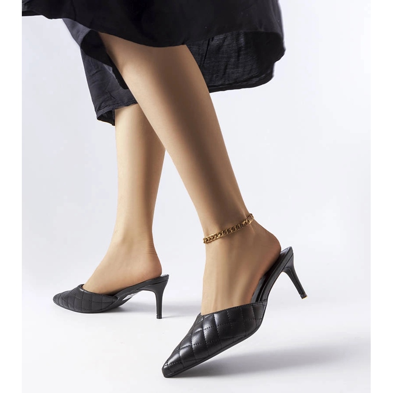 Chanclas acolchadas negras de Lambert negro 1