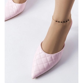 Chanclas acolchadas rosas de Lambert rosado 1