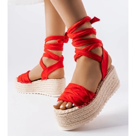 Seastar Alpargatas rojas con plataforma de Loiseau rojo 1