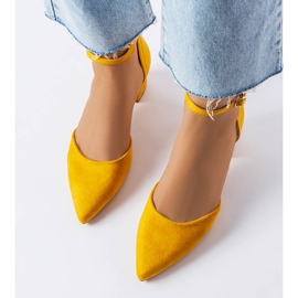Zapatos de tacón amarillos de Annely 2