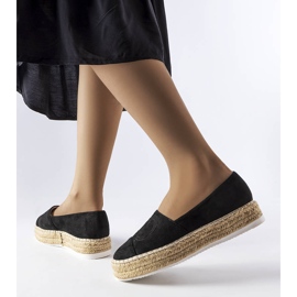Alpargatas negras con plataforma de Beaudry negro 1