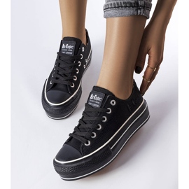 Lee Cooper LCW-22-31-0843L zapatillas negras negro 1