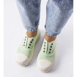 Zapatillas Walton elásticos verdes 1