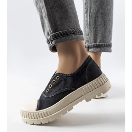 Zapatillas negras de Walton negro 1