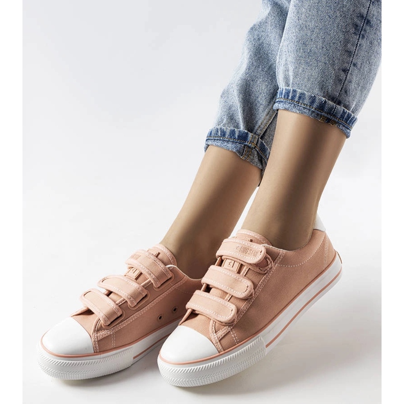 Deportivas rosas con velcros Big Star LL274A200 rosado 1