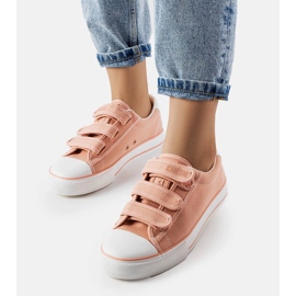 Deportivas rosas con velcros Big Star LL274A200 rosado 3