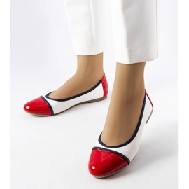 Bailarinas rojas y blancas de Salmons blanco 1