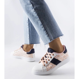 Inna Zapatillas blancas con inserciones de colores de Kessla blanco 2