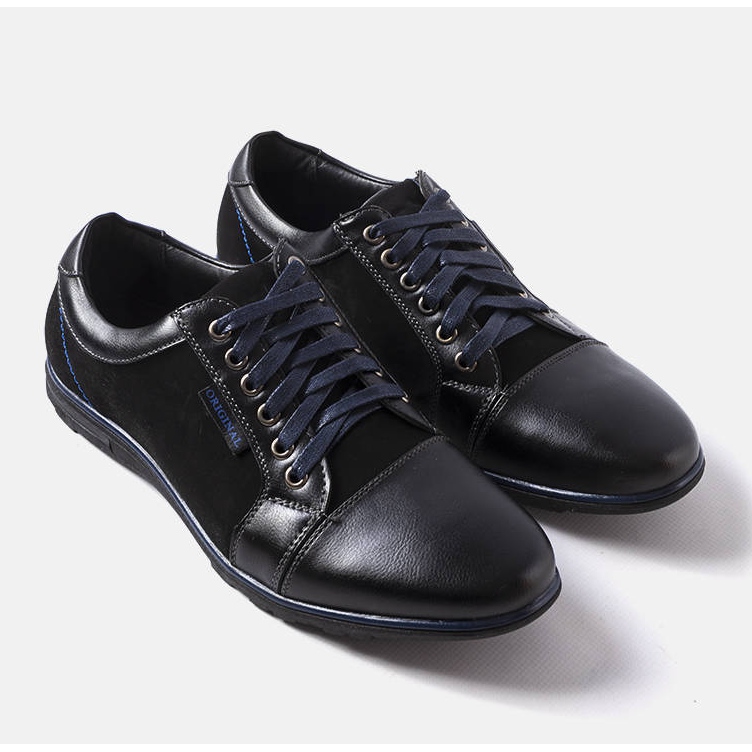 Zapatos negros elegantes para hombre de Brisebois. 1