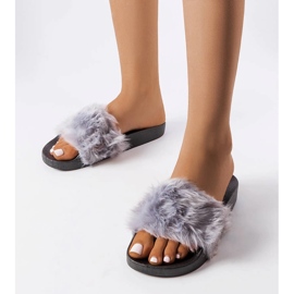 Babuchas grises con pelo de Genevre 1