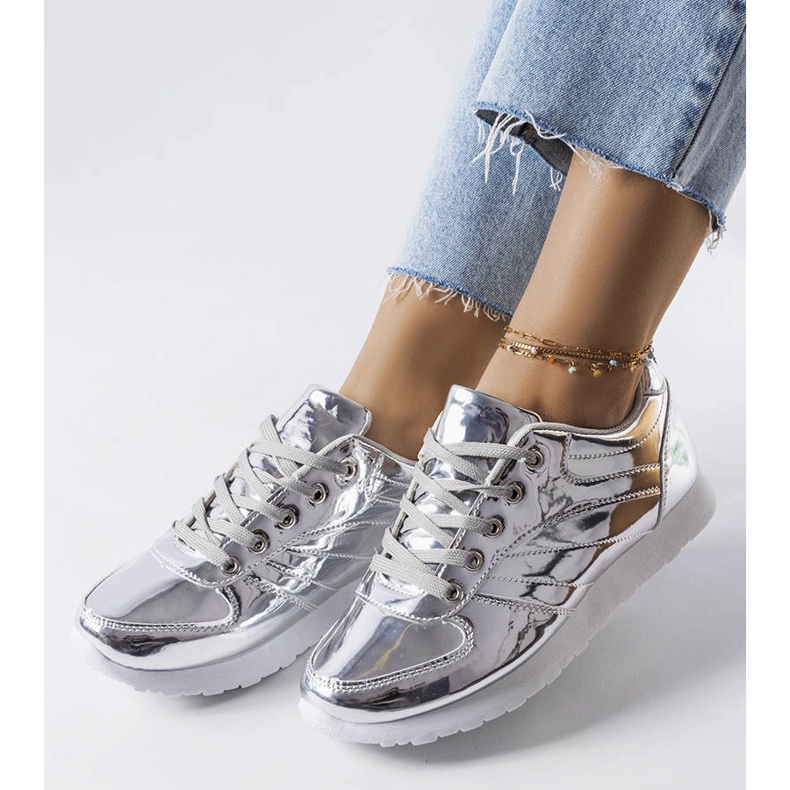 Zapatillas plateadas Quessy plata