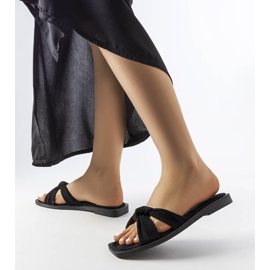 Inna Pantuflas Pride negras de ecogamuza negro 2