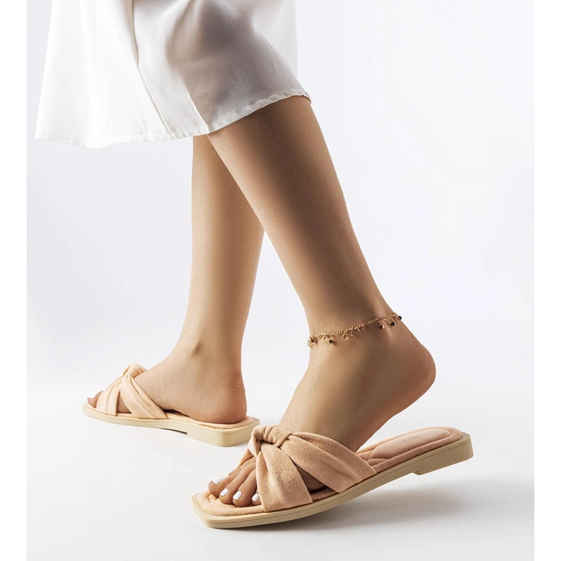 Inna Zapatillas de estar por casa rosas de ecogamuza de Pride rosado 1