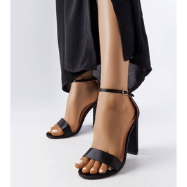 Sandalias negras de tacón alto de Rive negro 1 Sandalias negras de tacón alto de Rive negro 1